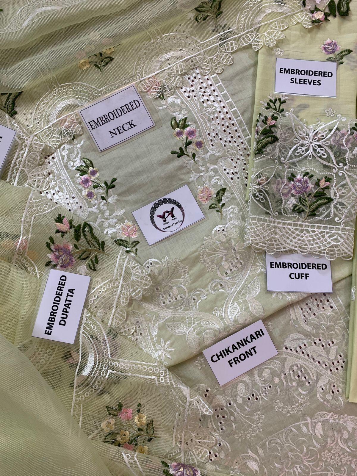 Premium Chikankari Collection – Heavy Embroidered Lawn Suit with Khaddi Net Dupatta