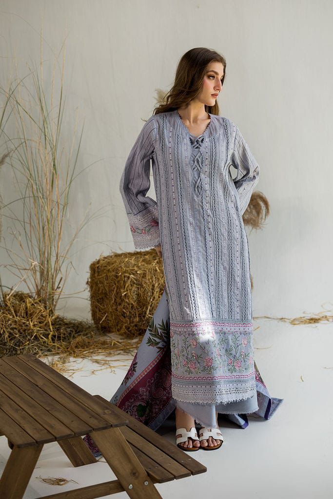 Premium Lawn Collection – Heavy Chickenkari Embroidered Suit with Digital Printed Monark Dupatta
