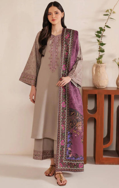 Embroidered 3PC Lawn Dress