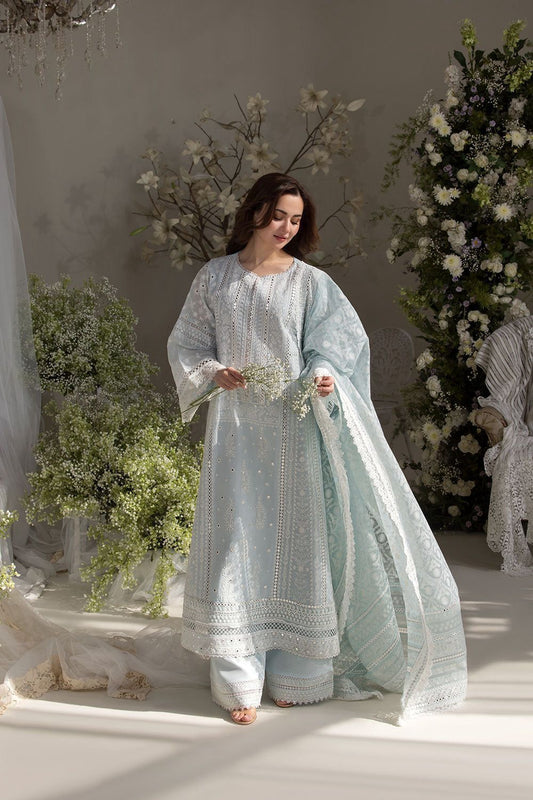 3PC Heavy Embroidered Airjet Lawn Suit